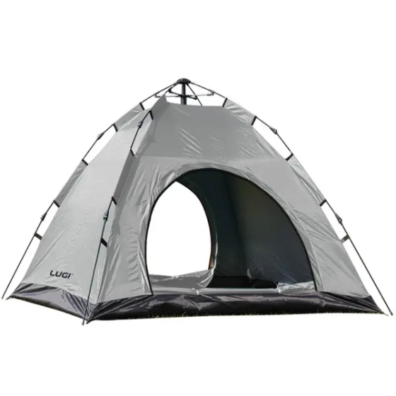 Lugi Намет кемпінговий 2 на 2 метри автоматичний для риболовлі походу туристичний LU-019G Сірий Коломыя