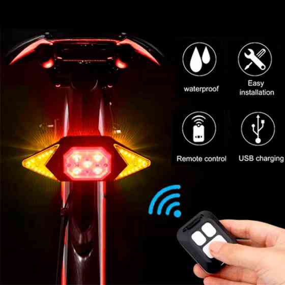 Стоп-сигнал для велосипеда від usb LY-6700, Задній самокатний ліхтар акумуляторний велоліхтар EK-75 Львів