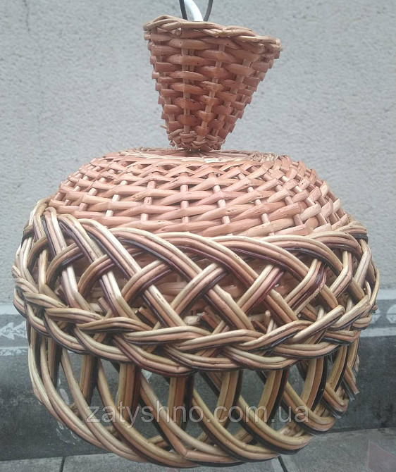 Люстра плетеная из лозы с ажуром Киев - изображение 7
