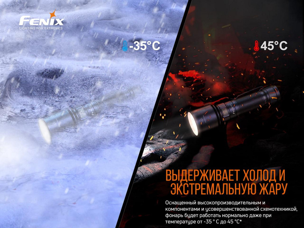 Ліхтар ручний Fenix C7 Luminus SST70 3000лм (Чорний) Вінниця - фото 10