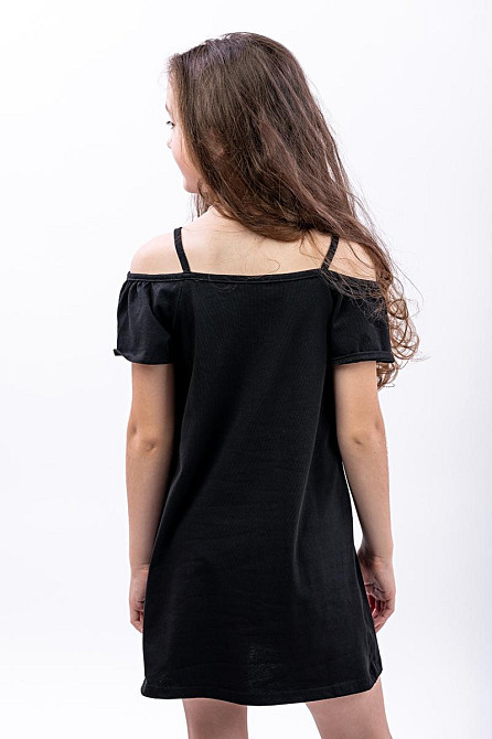 Сарафан літній для дівчаток підлітковий, малиновий, чорний топ Крохатушка одяг Київ - фото 4