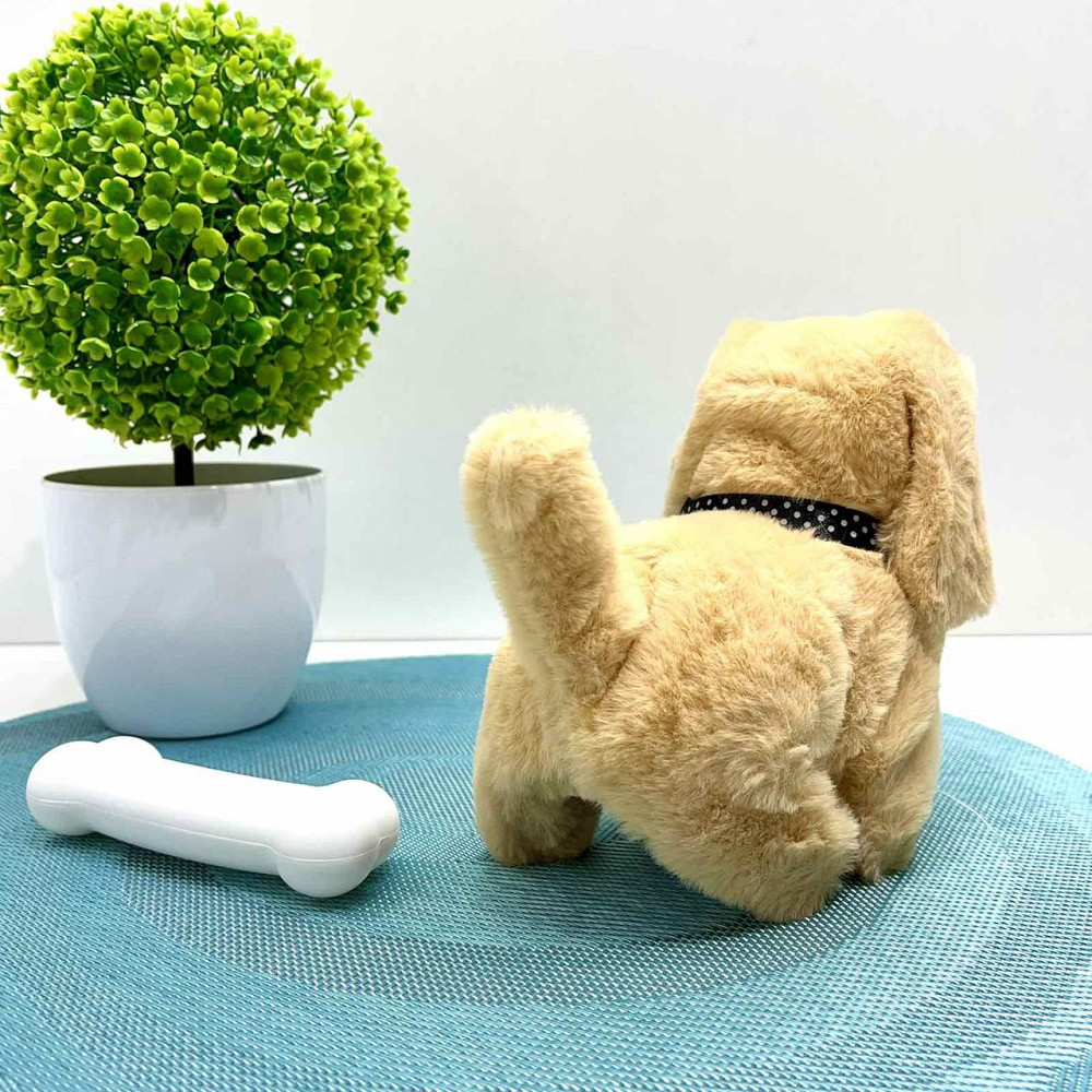 Собачка інтерактивна ходить видає звуки ворушить хвостиком в рюкзаку Бежева (777-23B) Чернигов - изображение 4