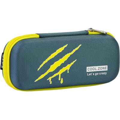 Пенал Cool For School з тисненням 1 відділення Блакитний (B-8010-grey) Вінниця