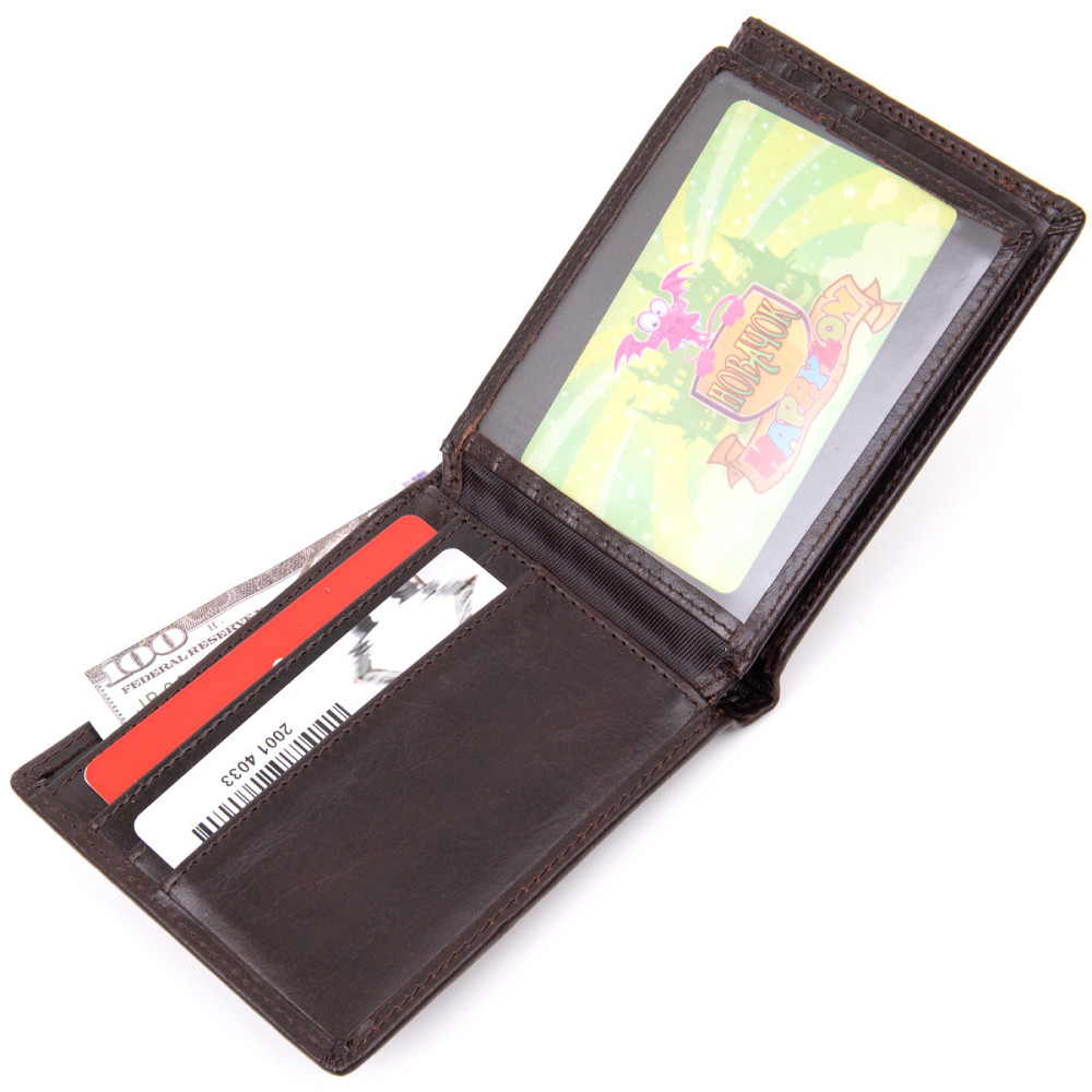 Портмоне унісекс Коричневе (Vintage) Київ - фото 9