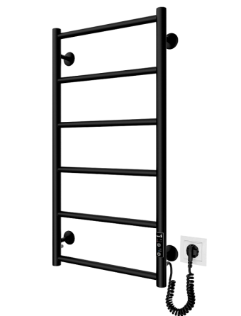Электрический полотенцесушитель Mario Классик F HP-I 800x430 TR К таймер-регулятор, черный мат Киев