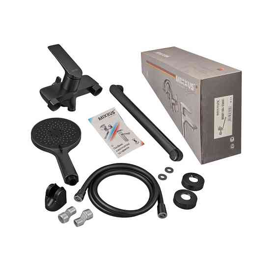 Змішувач для ванни Mixxus Premium DERBY 006 (EURO) BLACK (MI6602) Київ