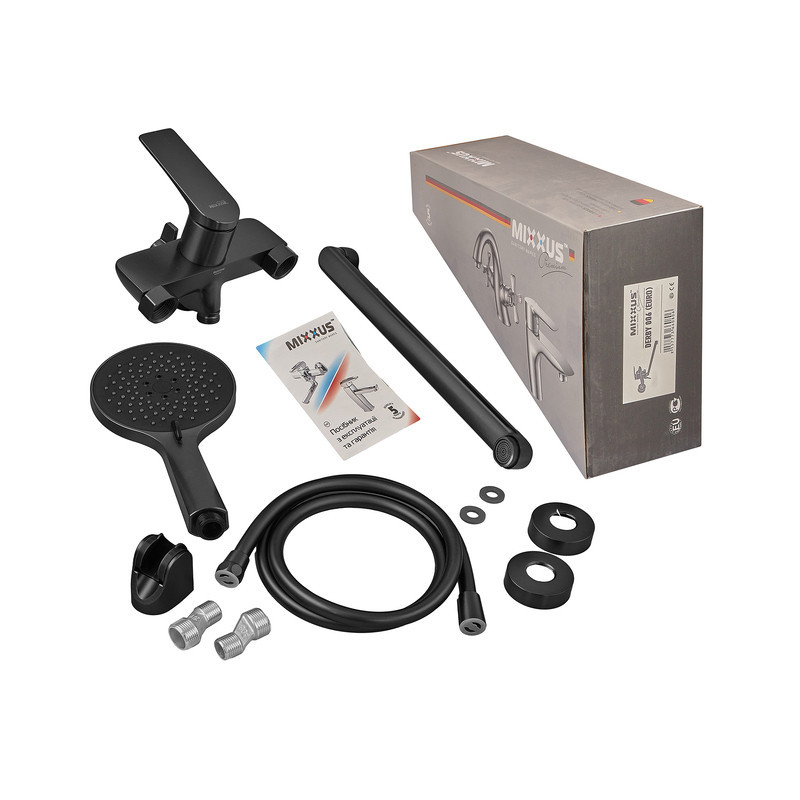 Змішувач для ванни Mixxus Premium DERBY 006 (EURO) BLACK (MI6602) Київ - фото 2