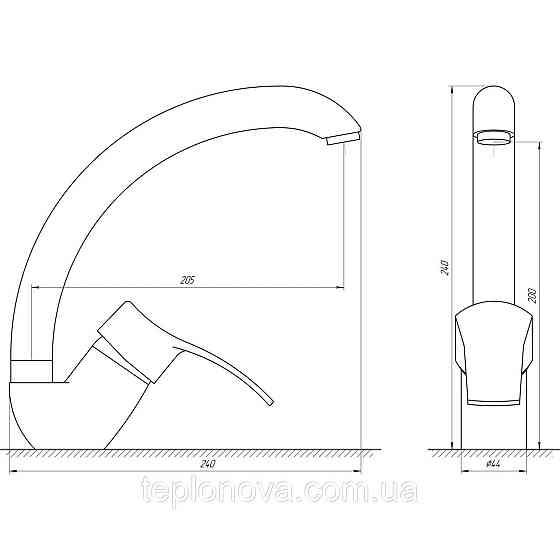 Змішувач для кухні Globus Lux QUEENSLAND GLQU-0203S Чернівці