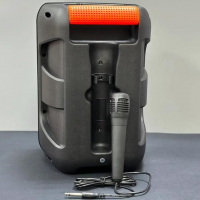 Портативна акустична система 16W з караоке, TWS, Bluetooth, FM, USB, SD, підсвічуванням RGB  SPS 8148 Одеса - фото 2