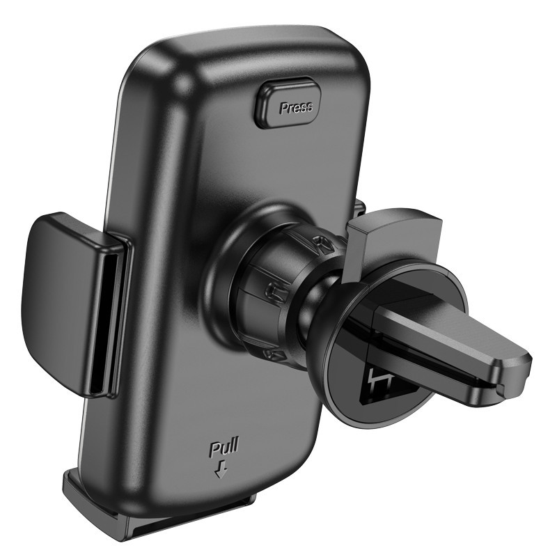 Автотримач для телефона HOCO CA94 Polaris push-type air outlet car holder Black Одеса - фото 7
