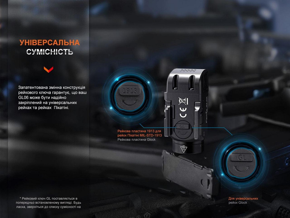 Ліхтар до пістолета Fenix GL06-365 Київ - фото 7