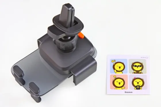 Подставка под телефон на обдув на шарнире Baseus Easy Control Clamp (стекло) Винница