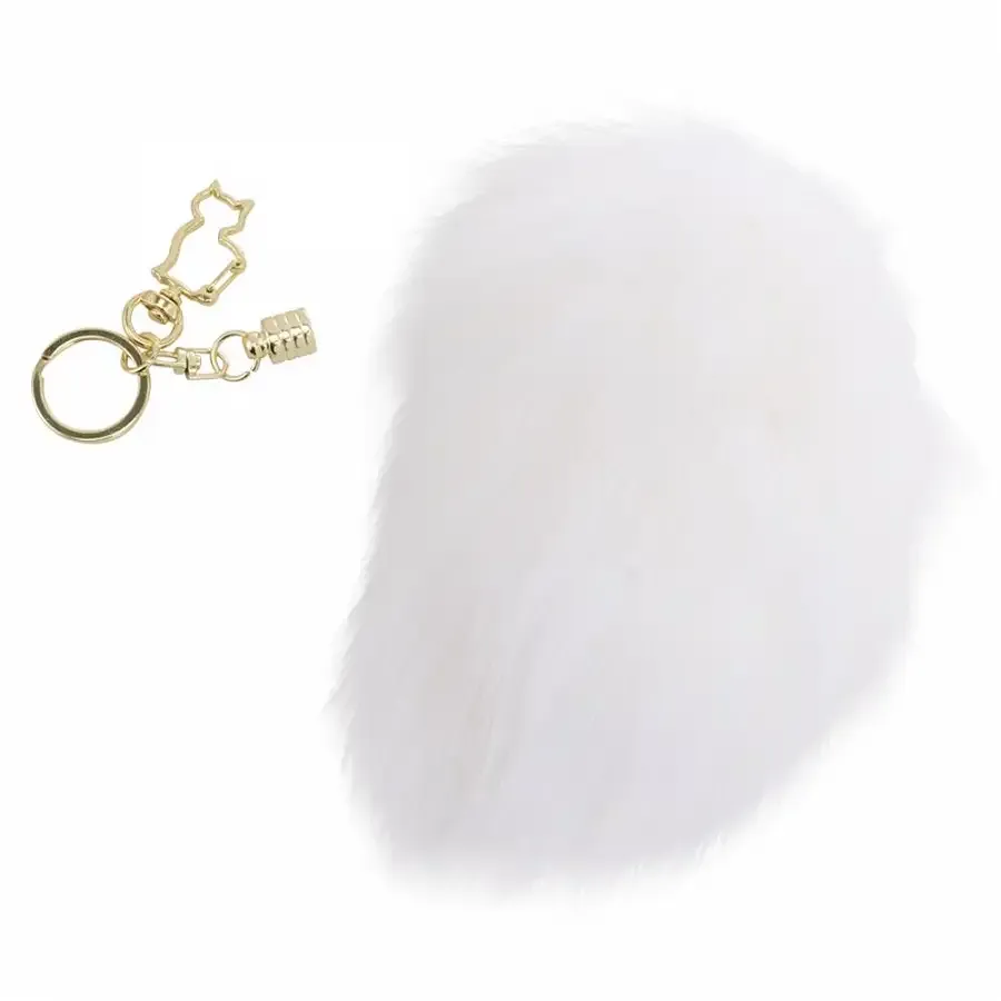 Металева анальна пробка Кролячий хвост LOCKINK SEVANDA White Bunny-Tail Anal Pear-shape Plug Львов - изображение 2