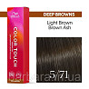 5/71 Фарба для волосся Wella Color Touch 5/71 світло коричневий коричнево попелястий