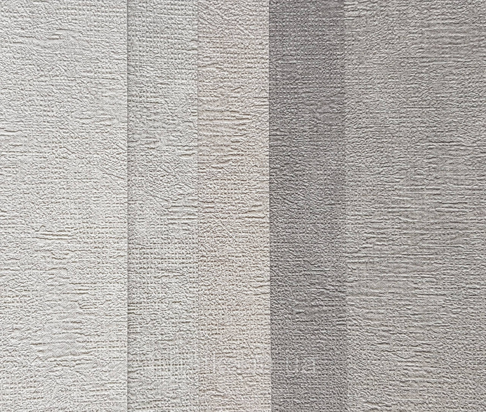 Шпалери вінілові на флізеліні NOVA метрові під штукатурку структурні однотонні світло-сірі Київ - фото 3