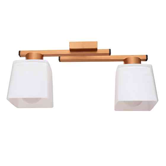 Люстра стельова на два плафони MSK Electric Dublin під лампи Е27 антична мідь NL 16610-2 CP Одеса