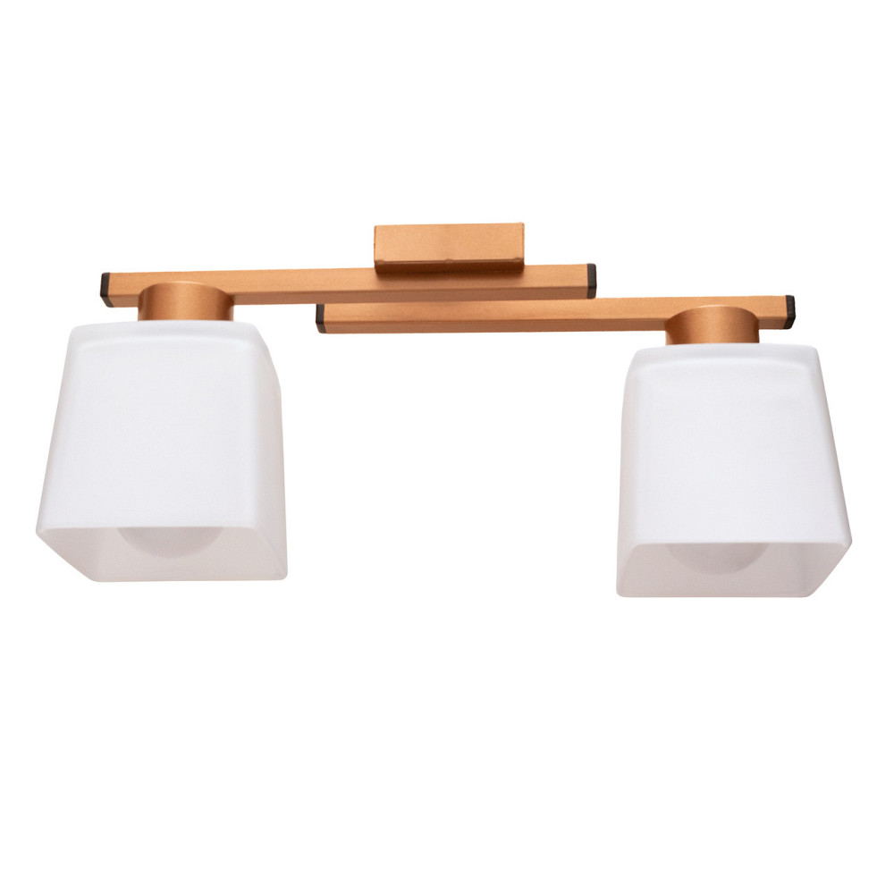 Люстра стельова на два плафони MSK Electric Dublin під лампи Е27 антична мідь NL 16610-2 CP Одеса - фото 2