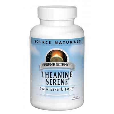 Аминокислота Source Naturals Теанин Серен, Serene Science, 60 таблеток (SNS-01775) Винница