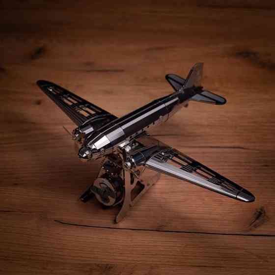 Колекційна модель-конструктор Metal Time Remarkable Douglas Літак DC-3 механічний (MT057) Харків