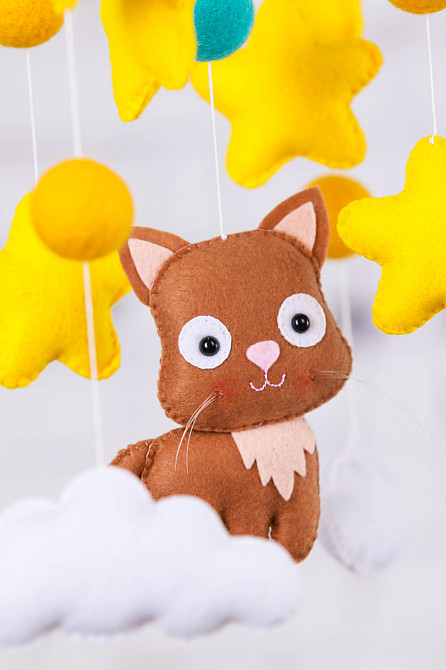 Мобіль на ліжечко WoollyFox «Кошенята» Київ - фото 3