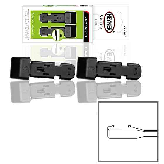 Адаптер для щіток склоочисника Slim Top (2шт) Heyner, 300530 Киев