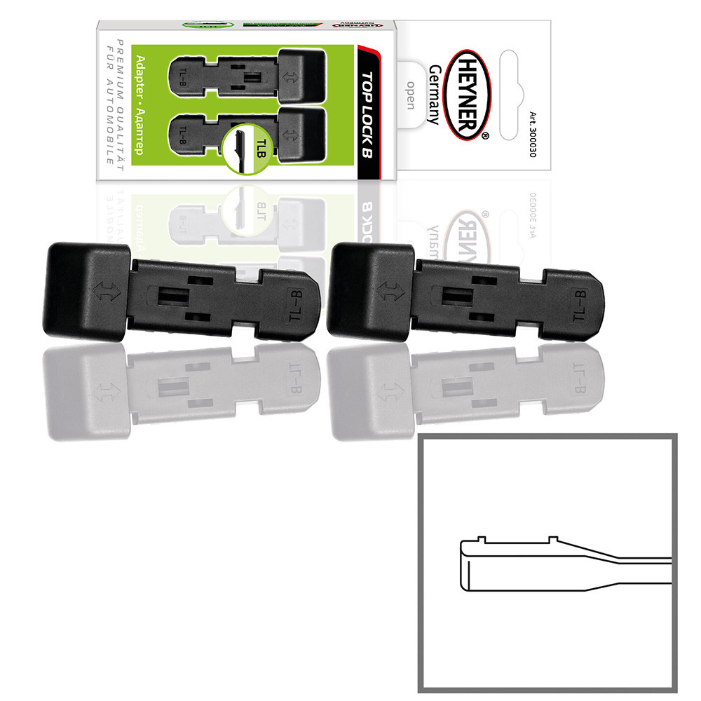 Адаптер для щіток склоочисника Slim Top (2шт) Heyner, 300530 Киев - изображение 1