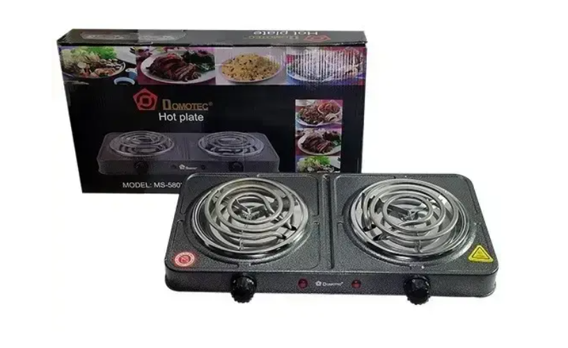 Настольная электрическая плита Domotec MS-5802, мощность 2000 Вт, серый цвет – компактная и удобная для кухни. Одесса - изображение 7