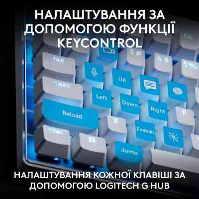 Клавіатура Logitech G PRO X TKL Rapid Linear USB UA White (920-013242) Вінниця