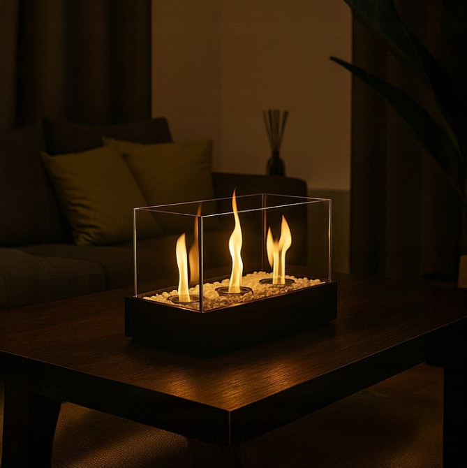 Биокамин бездымный 45х29х20.5 см для дома и террасы на биоэтаноле Kaminer (26318) Нововолынск - изображение 10