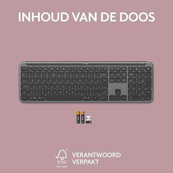 Клавіатура бездротова Logitech Signature Slim K950 US Graphite USB (920-012465) ( Сірий ) Харьков