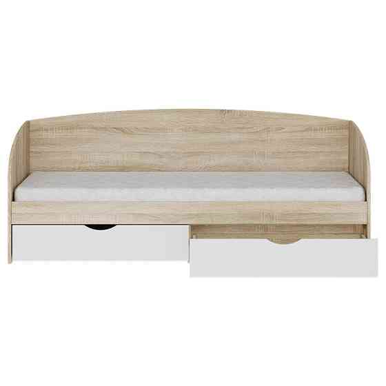 Ліжко односпальне Еверест Комфорт 80х190 см Дуб сонома/Білий (DTM-073879) Львів