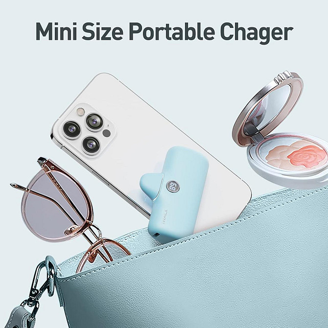 Компактный Power Bank iWALK 4800mAh для iPhone, быстрая зарядка, встроенный кабель, LED-дисплей Киев - изображение 6
