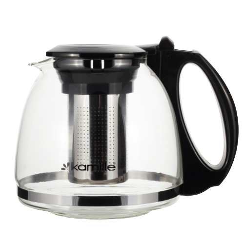 Заварник 1100мл зі з'ємним ситечком скло/нержавіюча сталь 0779M KAMILLE Житомир