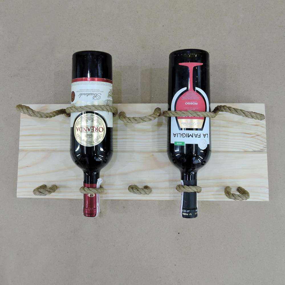 Настенная винная полка 