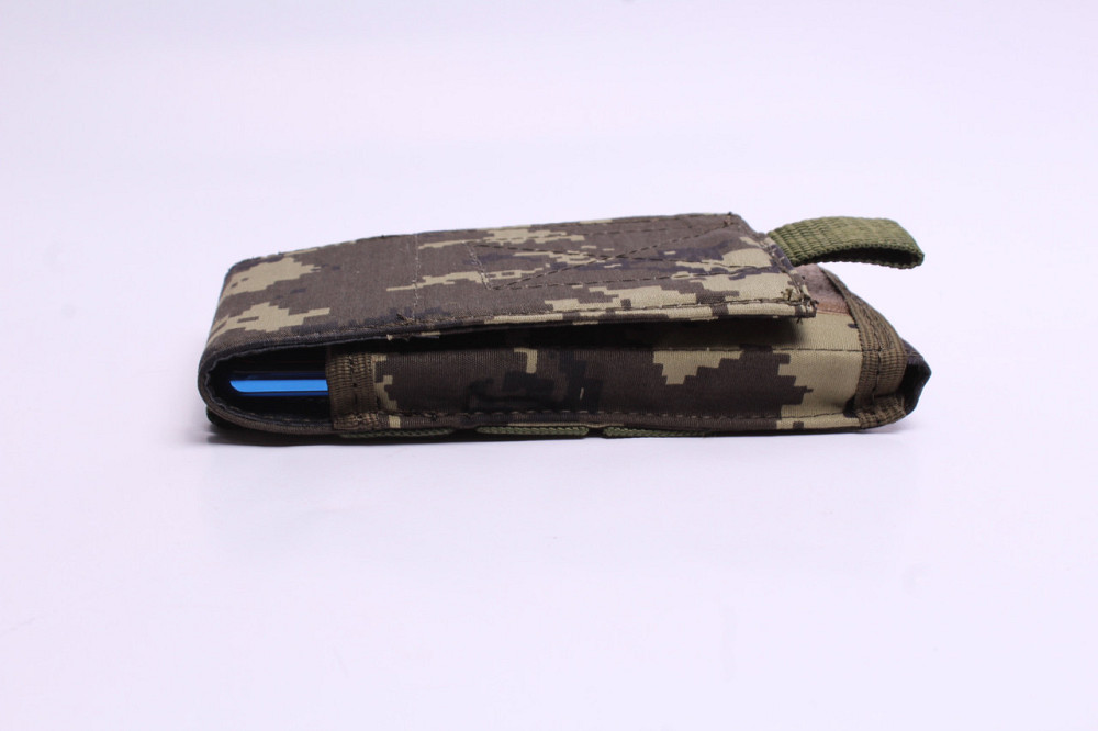 Подсумок под телефон тактический чехол для телефона пиксель с системой велкро и Молли Одесса - изображение 6