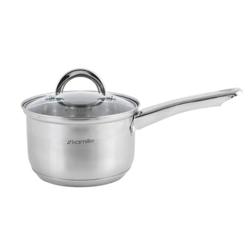 Набір каструль 10 предметів (ківш 2,1л/каструлі 2,1/2,9/3,9/6,5л) нержавіюча сталь 5633S KAMILLE Житомир - фото 3