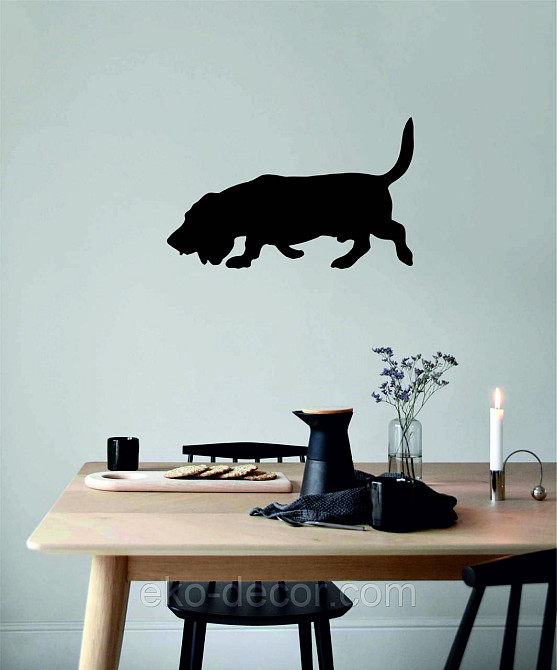 Декоративное настенное Панно «Бигль», Декор на стену 110*67 см, Черный Киев - изображение 8