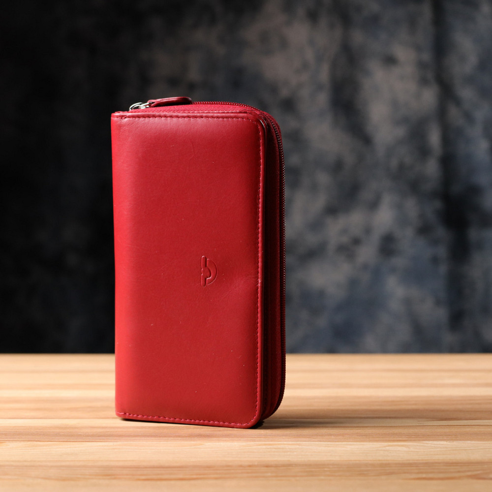 Вместительный женский кошелек из натуральной кожи Tony Perotti 20902_1 (1192 rosso) Красный Киев - изображение 9