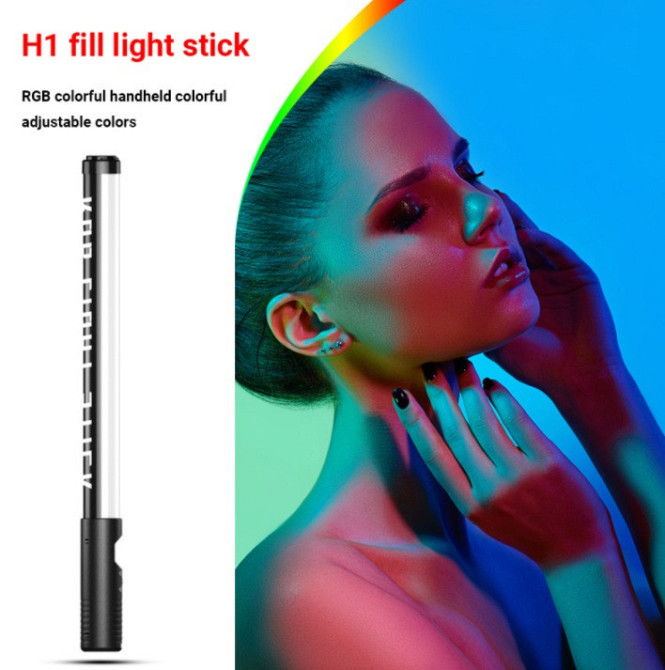 Цветная LED RGB лампа. Видеосвет. Светодиодная палка. Киев - изображение 5