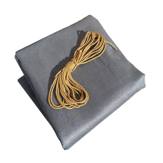 Тент навіс затіняючий трикутний 4х4х4м Сітка (Сірий) Вінниця