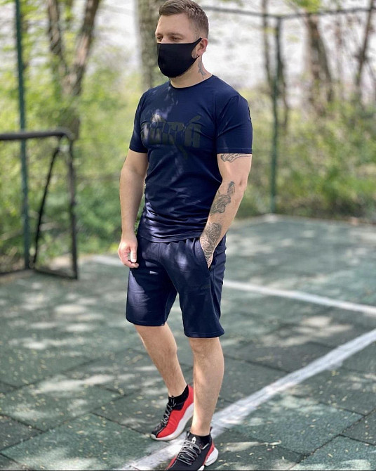 Чоловічий літній спортивний костюм стиль Пума, футболкіна шорти літо Puma ( 25754 ) Харків - фото 1
