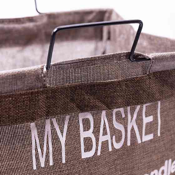 Yiwu Кошик для білизни на підставці 36×32×52 (см) м'який Коричневий HP-41-11HAKI Коломия