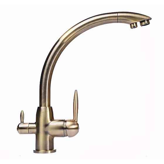 Змішувач для кухні під осмос Globus Lux LAZER GLLR-0777-9-BRONZE (000014962) Київ