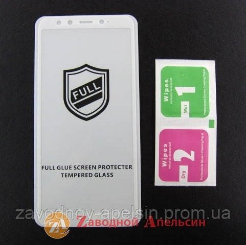 Захисне скло Xiaomi Mi 6X A2 Full Glue white Glass Одеса - фото 2