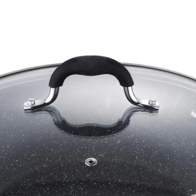 Сковорода MasterPro Home edition, Вок з кришкою, 28 см (BGMP-3289-BK) Вінниця - фото 5