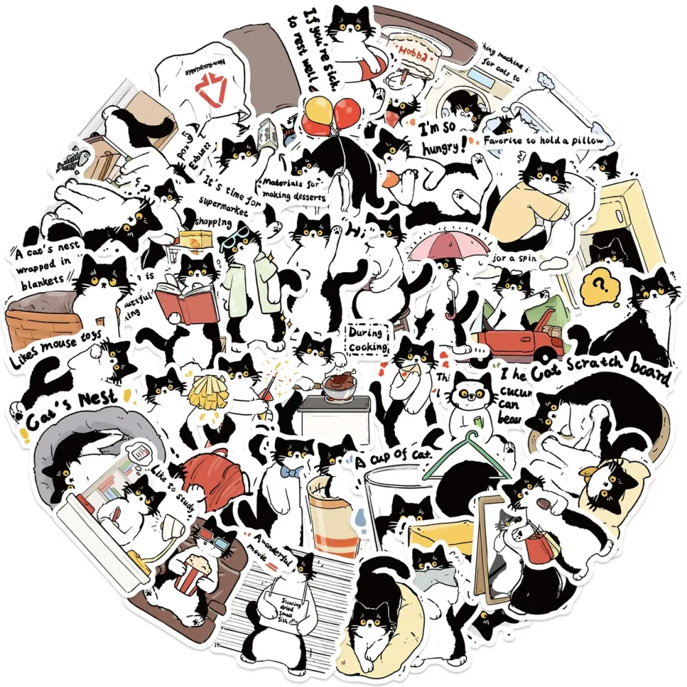 Набір вінілових наклейок "Котики" #11 Київ - фото 5