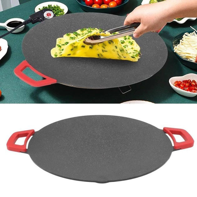 Електричний лист для смаження гриль з антипригарним покриттям RAF R.5304 1800W Варильна поверхня LY-99 Львів - фото 5