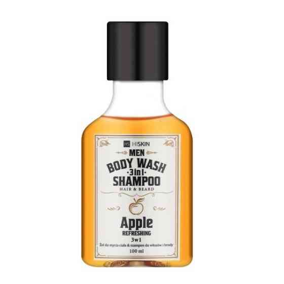 Гель для душу 3в1 Яблучний Віскі Body Wash and Hair and Beard Shampoo Whisky Apple HiSkin 100 мл Київ