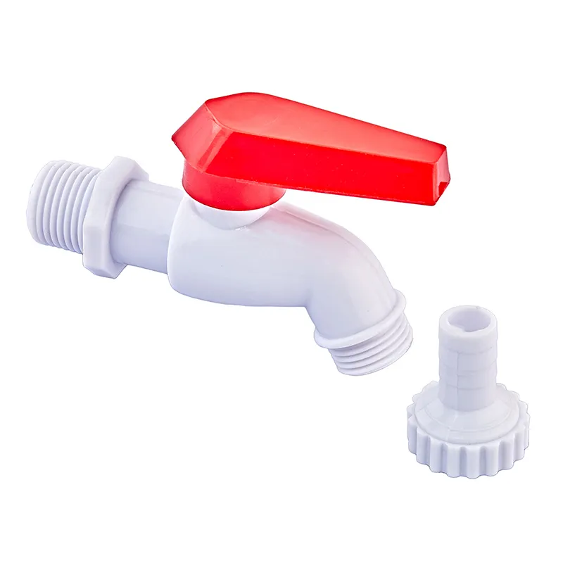 Кран поливочный PVC (White+red) Plamix PVI-1/2