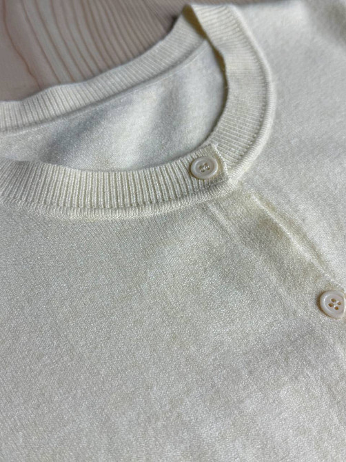 Кардиган женский A-N 82896-82897 однотонный на пуговицах универсальный, белый, one size Киев - изображение 12